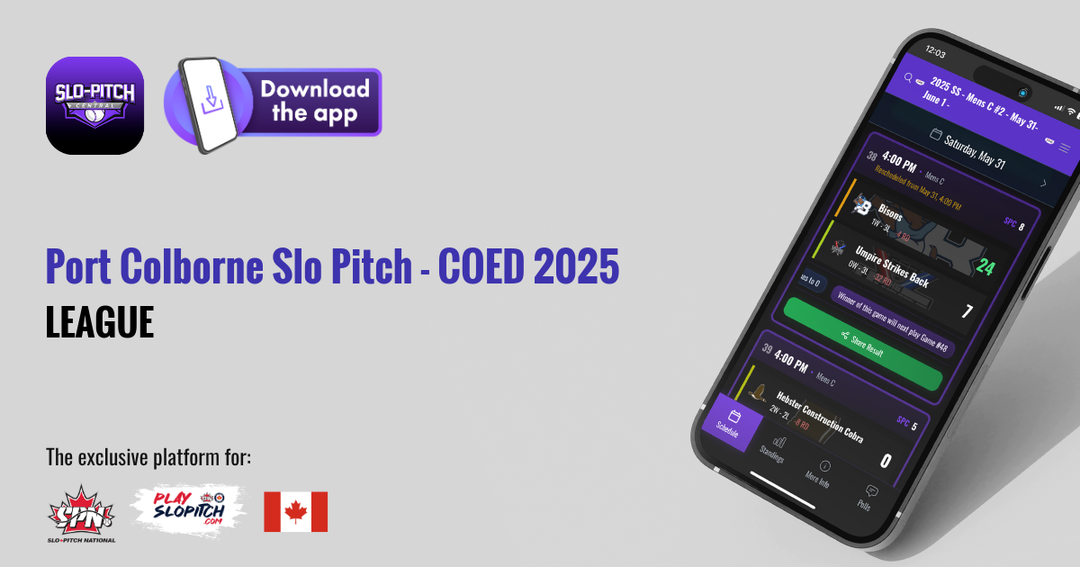 Port Colborne Slo Pitch - COED 2025